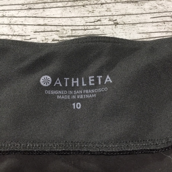 Athleta Pull On Joggers Women’s 10 Gray (Inseam 27) Lightweight Zip Pockets - Picture 9 of 9